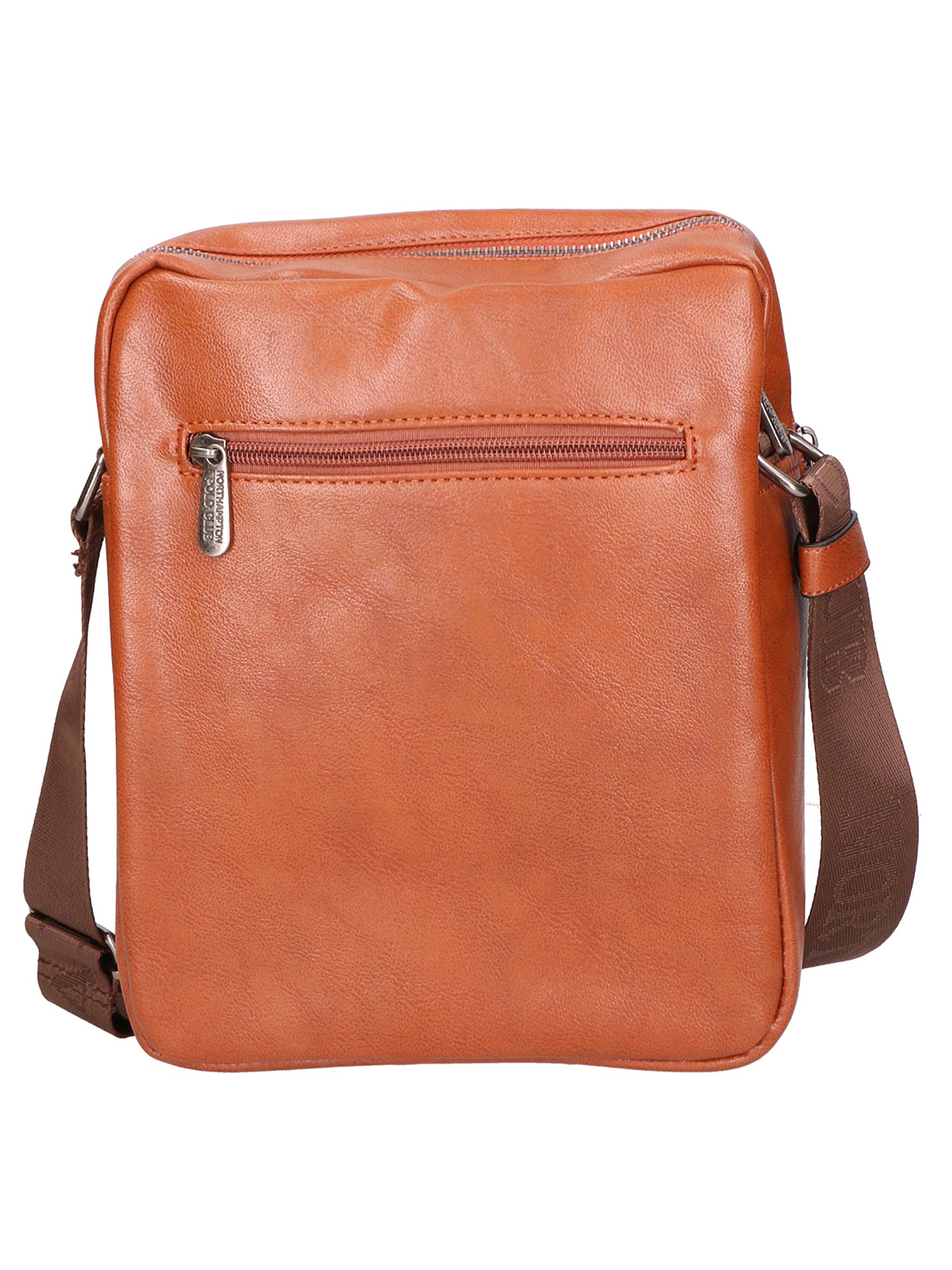 Borsa a tracolla uomo 100% pelle PU PCL3103-BROWN Northampton Polo Club