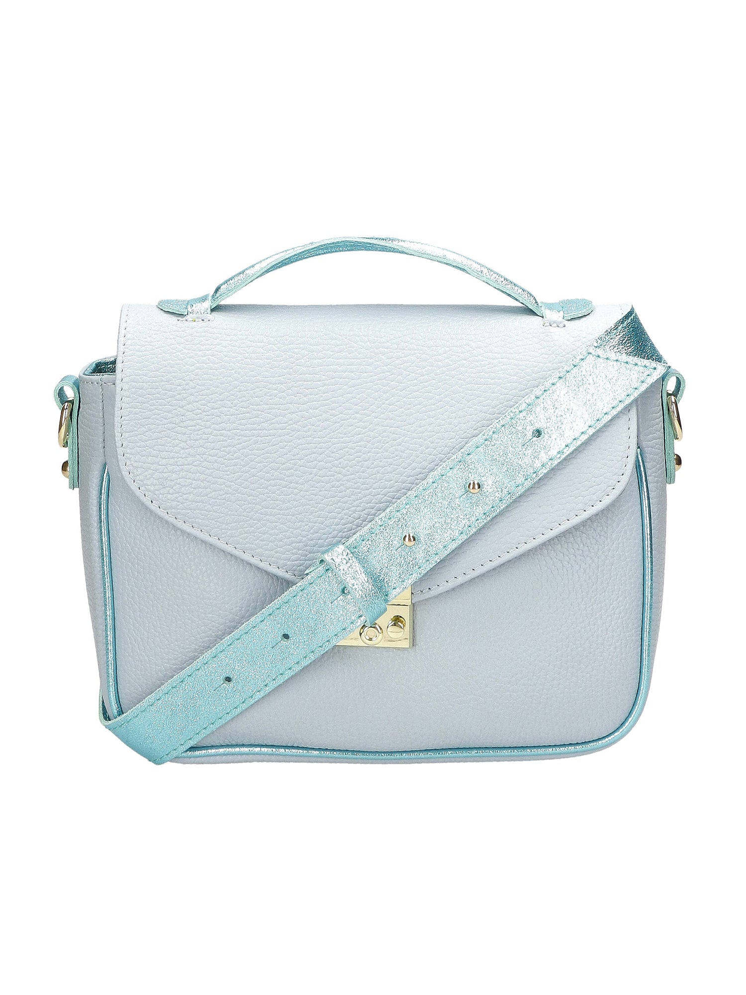 Aida Borsa a mano da donna Vera pelle 04723-D92 CELESTE+L011 Gave Lux