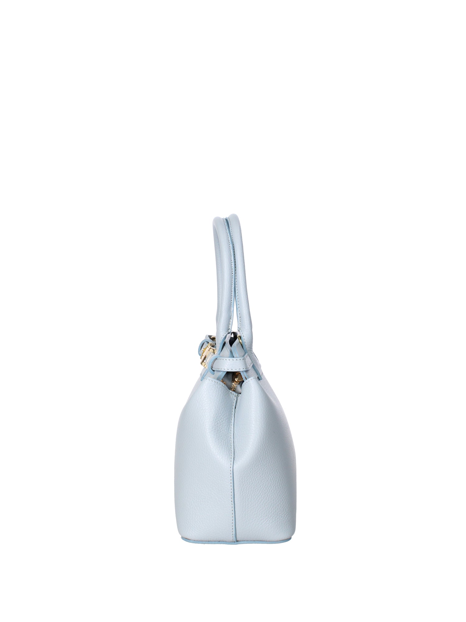 Borsa a mano da donna Vera Pelle 07146-D92 CELESTE Viola Castellani