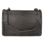 Crystalline Borsa a tracolla da donna Vera pelle 80066-GRIGIO Gave Lux