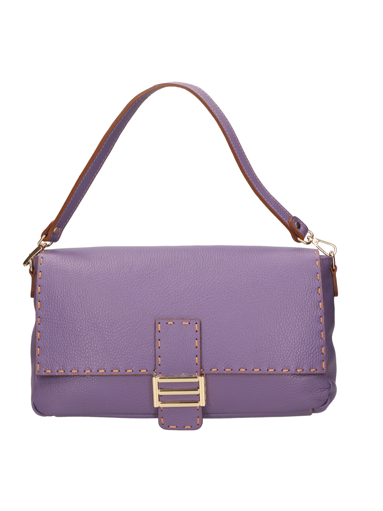 Walda Borsa a spalla da donna Vera pelle 06868-D87 VIOLET Gave Lux