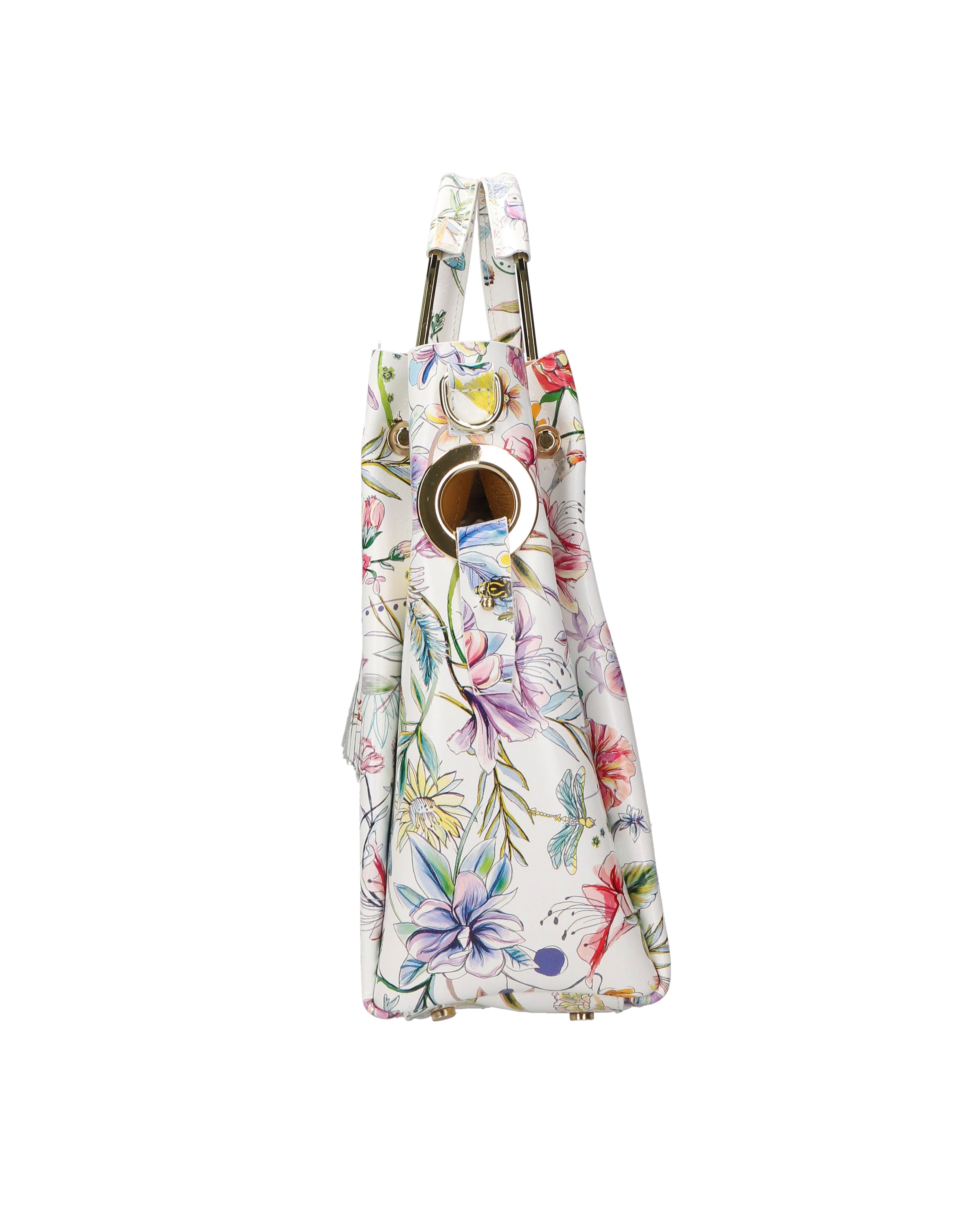 Zeffira Borsa a mano da donna 100% pelle 36003-FIORE-3 Gave Lux