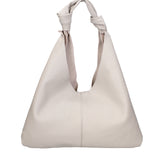 Borsa a spalla da donna 100% vera pelle 07156-D86 GRIGIO PERLA Viola Castellani