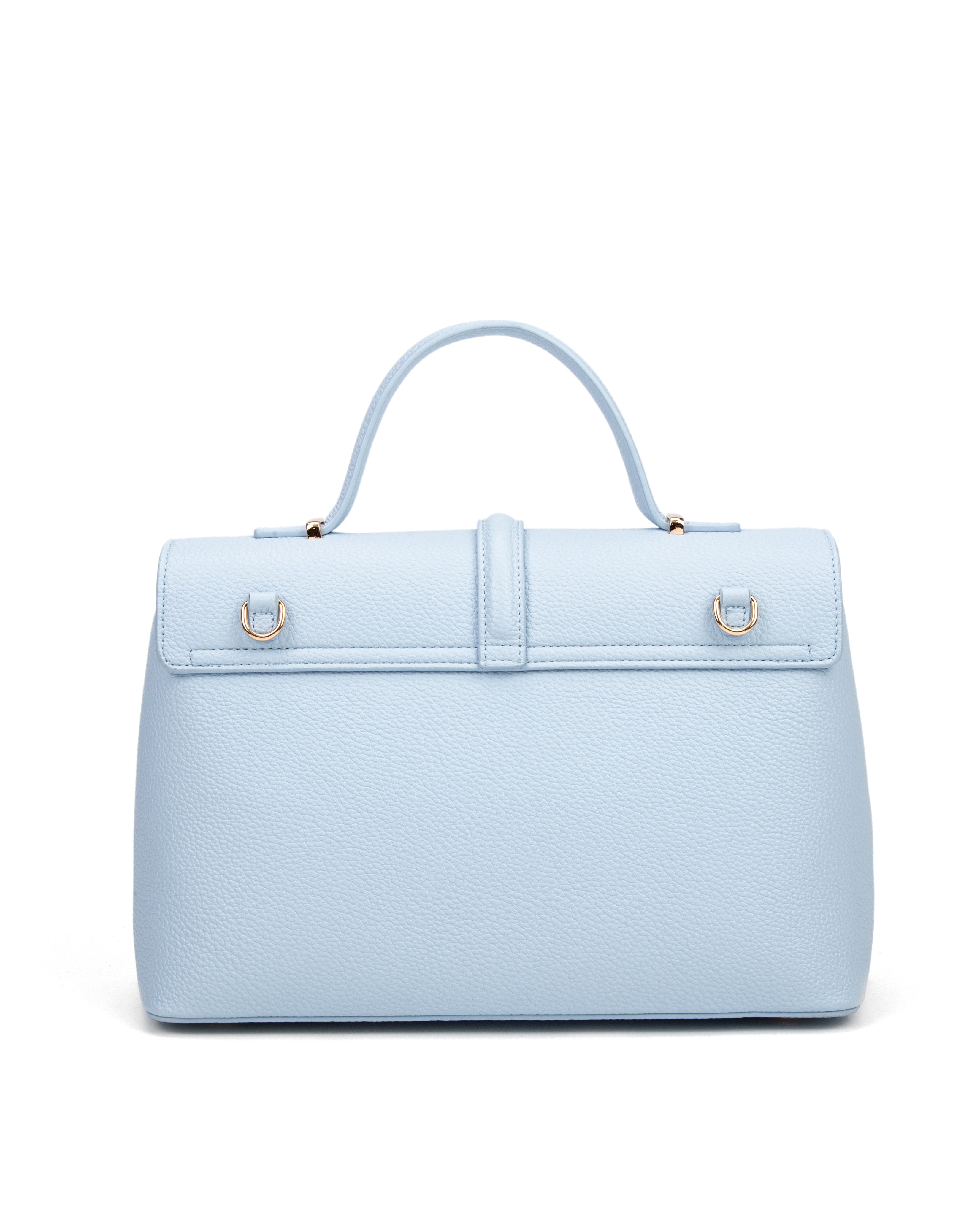 Borsa a mano da donna 100% pelle vegana PU 755-2PT-LIGHTBLUE Diana&co