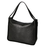 Aura Borsa a spalla da donna Vera pelle stampata lizard 05517-D28 NERO L022 NERO Gave Lux
