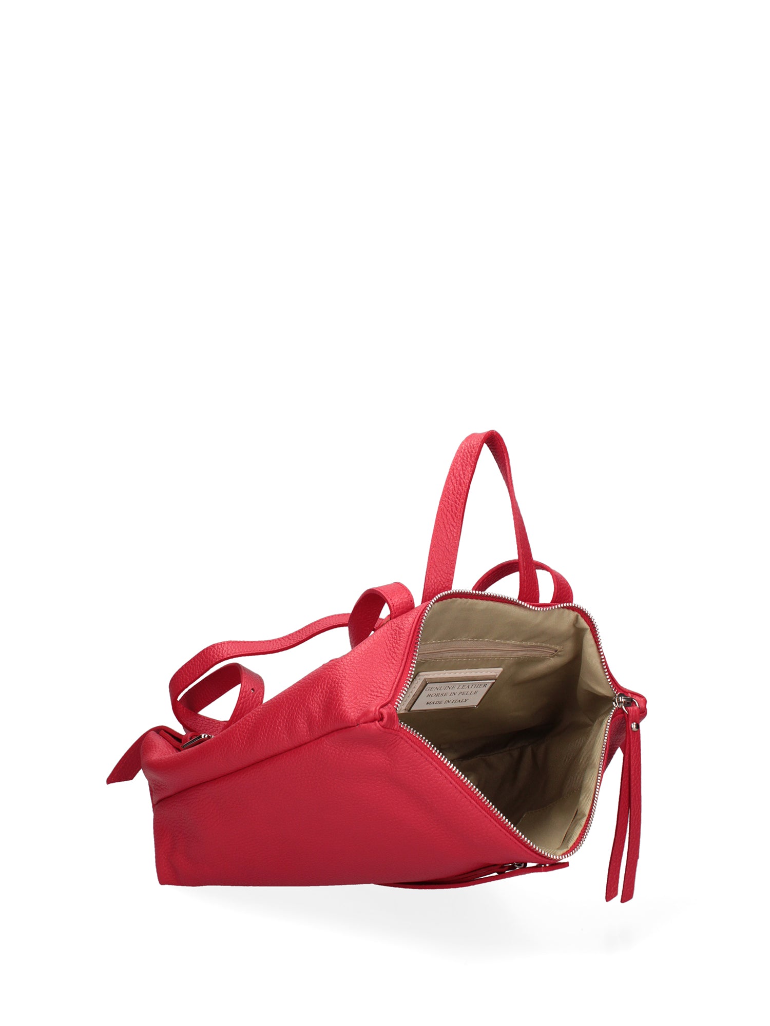 Borsa a mano da donna Vera pelle 07137-D58 ROSSO FUOCO Roberta Rossi