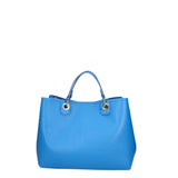Azurite Borsa a mano da donna 100% pelle 06105-D222 BLU ASTER Gave Lux