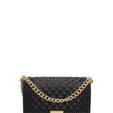 Borsa a mano donna 100% gomma FLAT PENKA M-BLACK-GOLD Marc Ellis