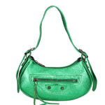 Gloria Borsa a mano da donna Vera pelle 05708-L028 VERDE MEDIO Gave Lux