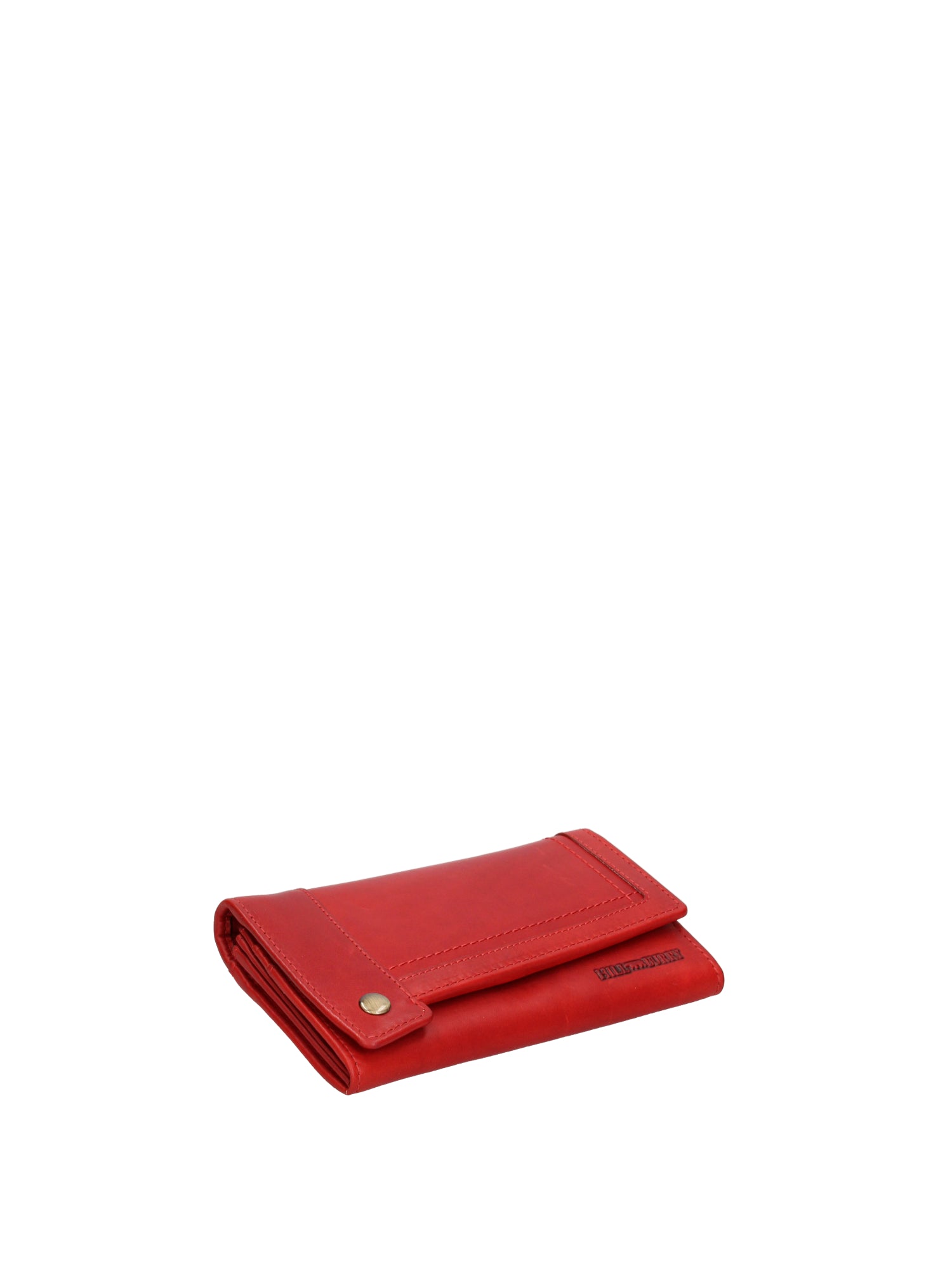 Portafoglio da uomo in pelle Cuoio grasso di vitello HILB-51126-ROSSO Hill Burry