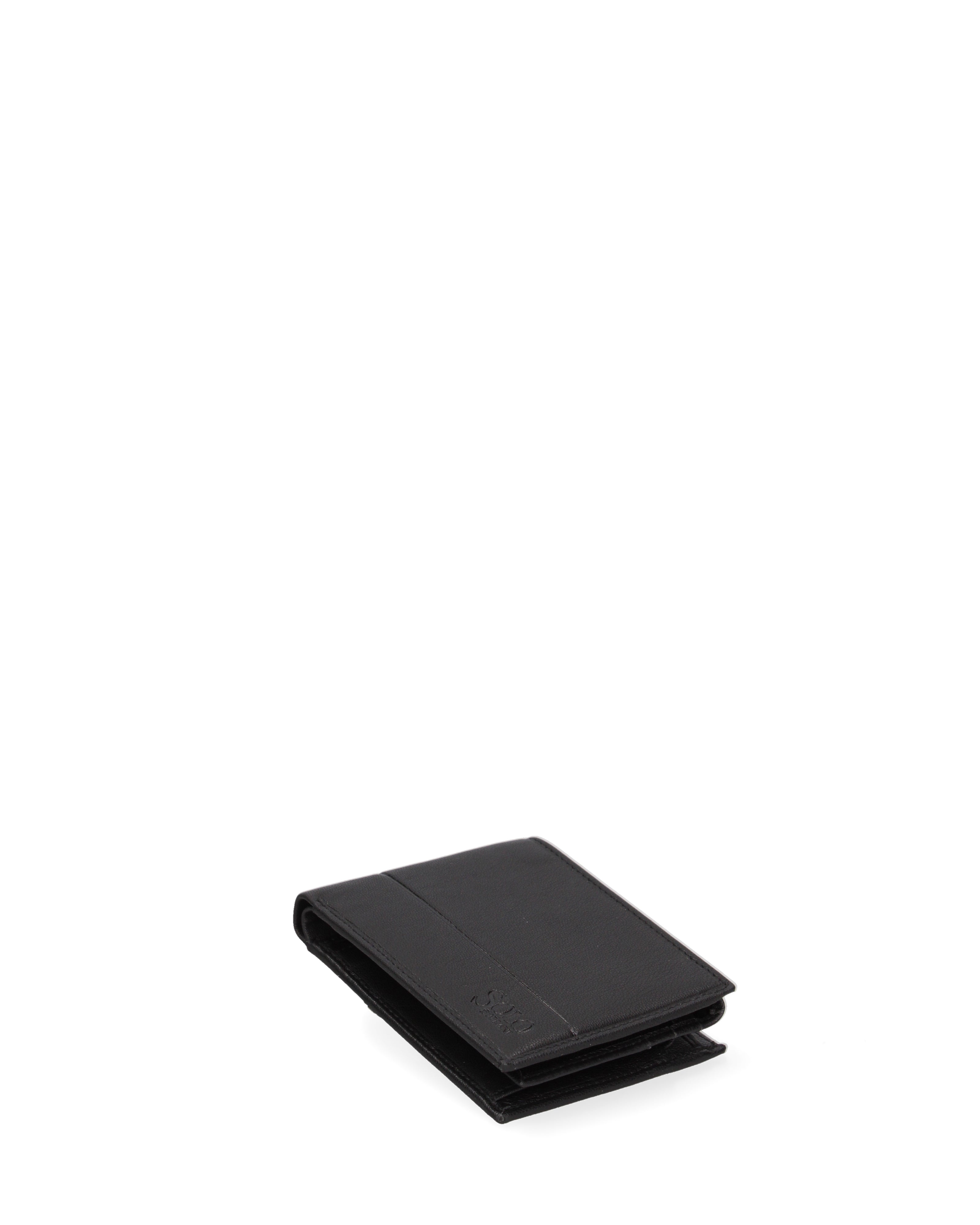 Portafoglio uomo in vera pelle Casual K35236P029-NERO Solo Soprani