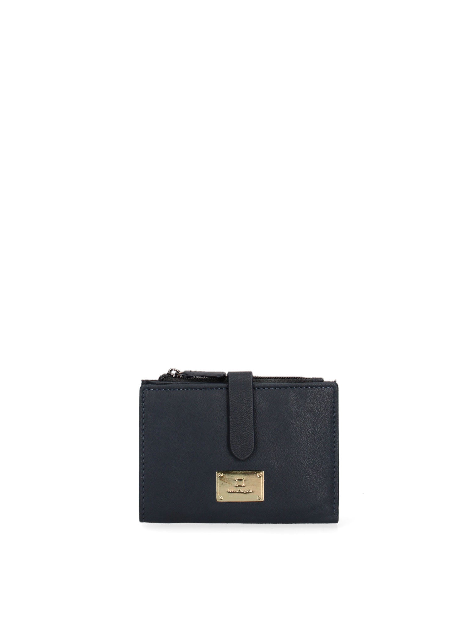 Portafoglio da donna in vera pelle Casual LB7702-20-NAVY Laura Biagiotti