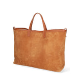Borsa a mano da donna Pelle Scamosciata ROB1-SC17 CUOIO Roberta Rossi