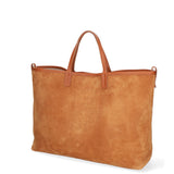Borsa a mano da donna Pelle Scamosciata ROB1-SC17 CUOIO Roberta Rossi