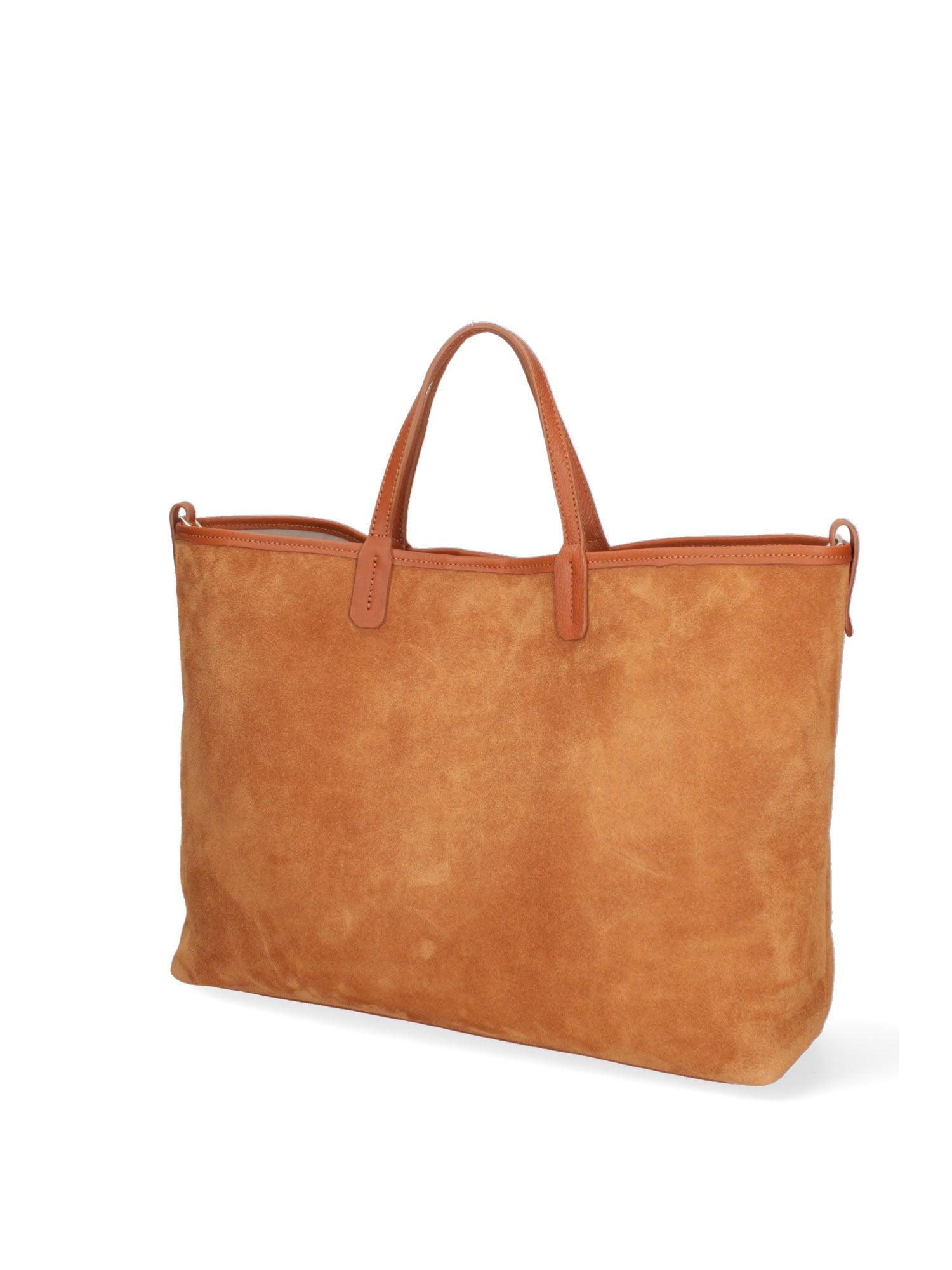 Borsa a mano da donna Pelle Scamosciata ROB1-SC17 CUOIO Roberta Rossi