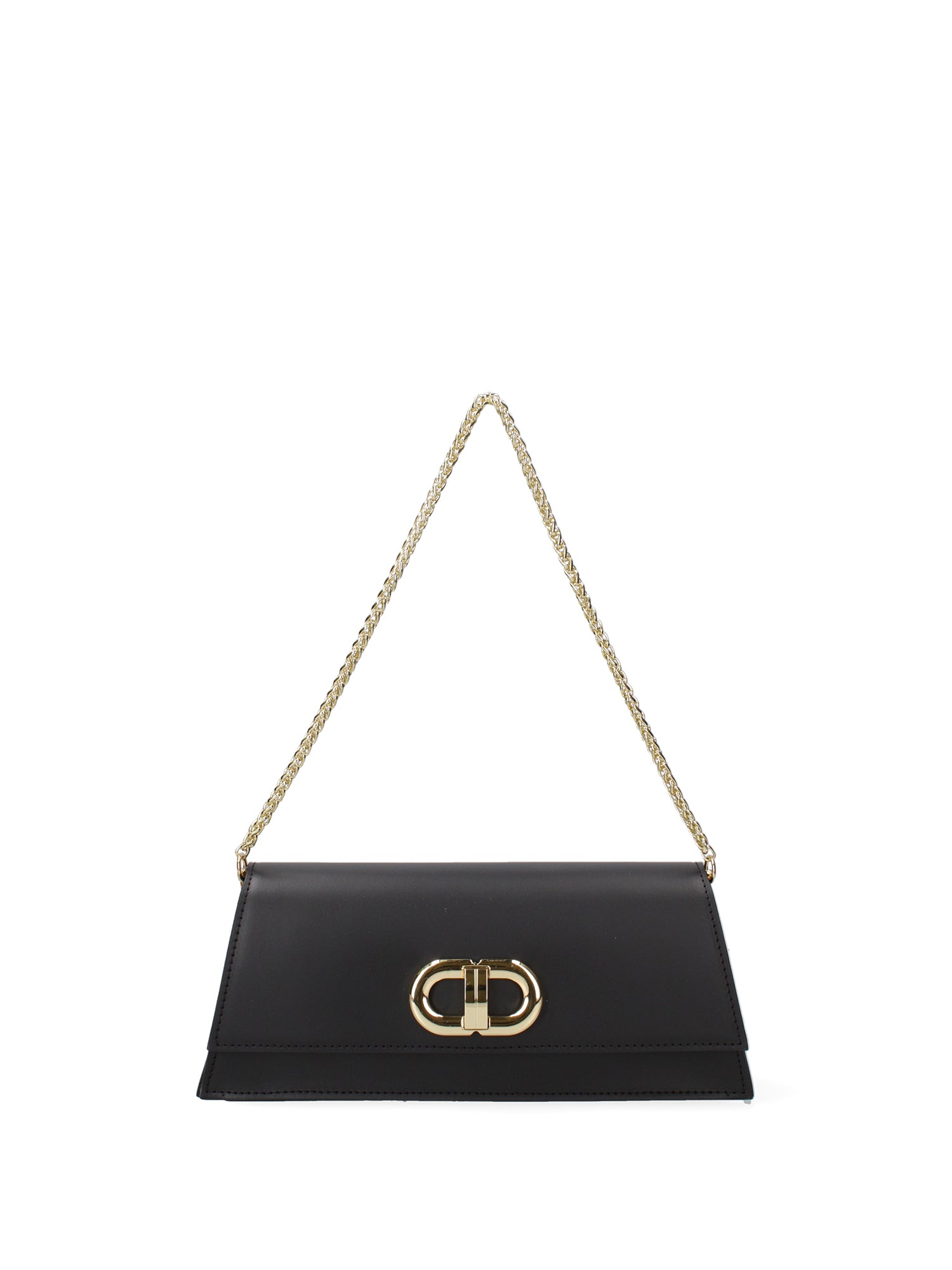 Borsa a spalla da donna Vera pelle 07313-NERO Roberta Rossi