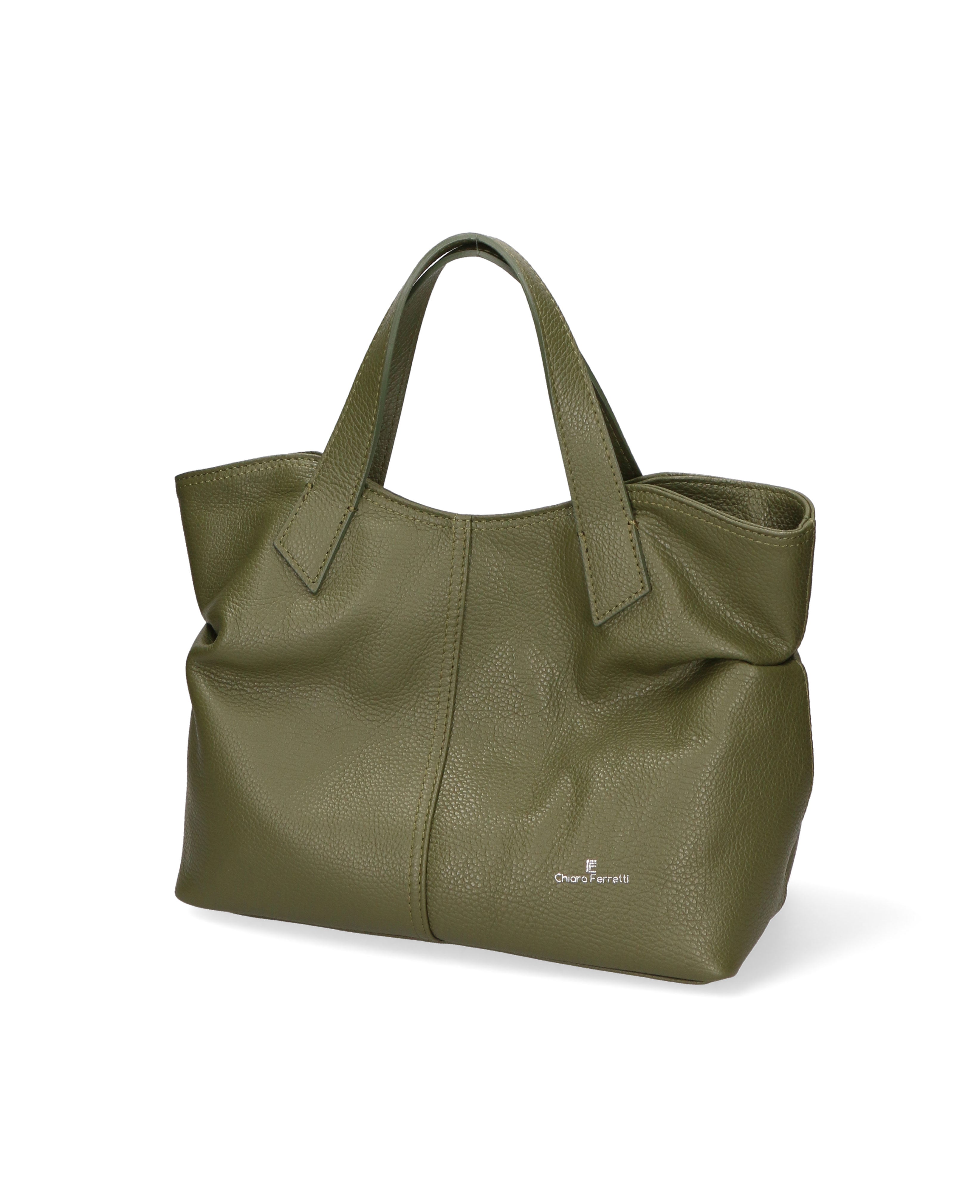 Fiorinda Borsa a spalla da donna Vera Pelle 7011-D74 OLIVO Chiara Ferretti