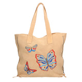 Papillon Borsa a spalla da donna Vera pelle 8620-FANGO TAUPE Gave Lux
