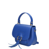 Ravenna Borsa a mano da donna Vera pelle 1524-BLU Gave Lux