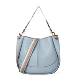 Borsa a spalla da donna 100% pelle riciclata 07224-Cielo Viola Castellani
