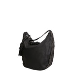 Silvana Elite Borsa a spalla donna Misto nylon e pelle LK0265-NERO Gave Lux