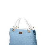 Borsa a mano da donna Vera pelle JR-W-1114JS-LIGHT JEANS-WHITE John Richmond