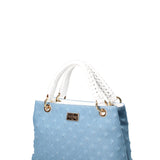 Borsa a mano da donna Vera pelle JR-W-1114JS-LIGHT JEANS-WHITE John Richmond