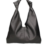 Borsa a spalla da donna 100% vera pelle 07156-D28 NERO Viola Castellani