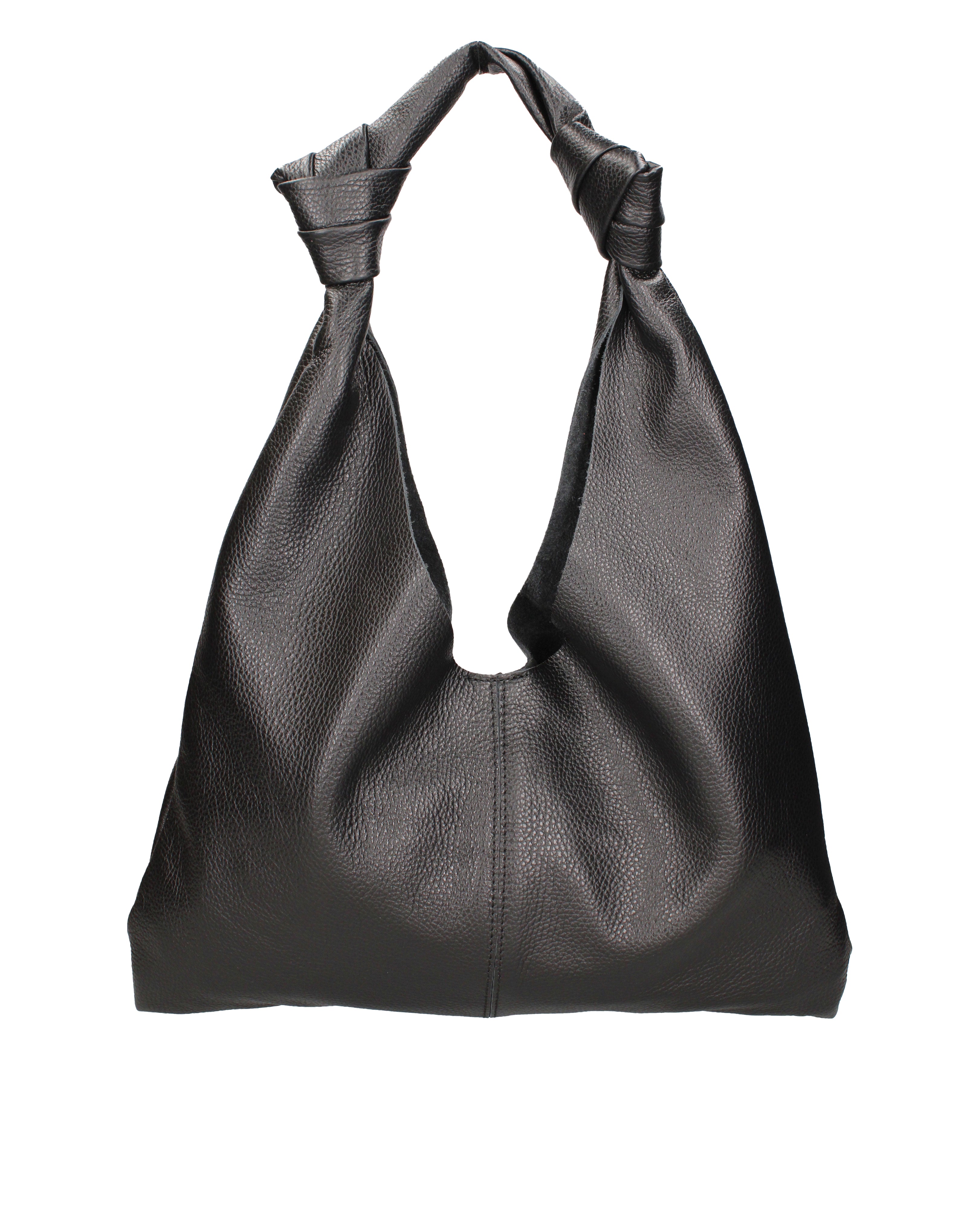 Borsa a spalla da donna 100% vera pelle 07156-D28 NERO Viola Castellani