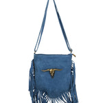 Solana Borsa a tracolla da donna Vera pelle 1518-BLU Gave Lux