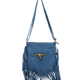 Solana Borsa a tracolla da donna Vera pelle 1518-BLU Gave Lux