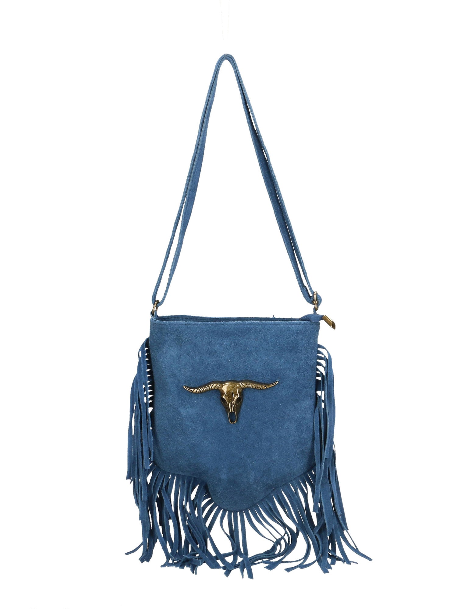 Solana Borsa a tracolla da donna Vera pelle 1518-BLU Gave Lux