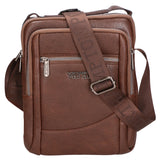 Borsa a tracolla uomo in pelle PU Casual PCL3002-COFFEE Northampton Polo Club