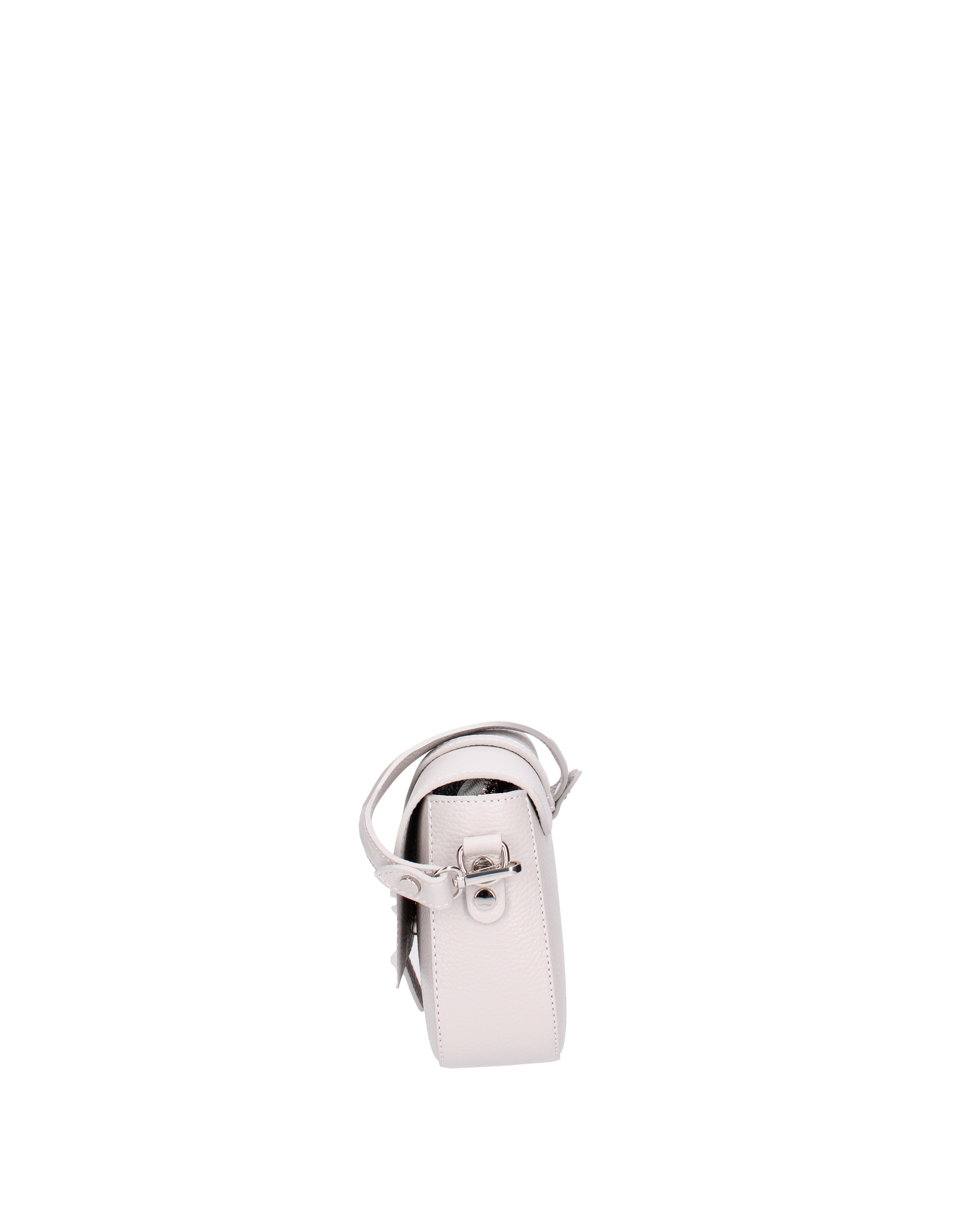 Borsa a tracolla da donna Vera pelle 07203-D86 GRIGIO PERLA Roberta Rossi