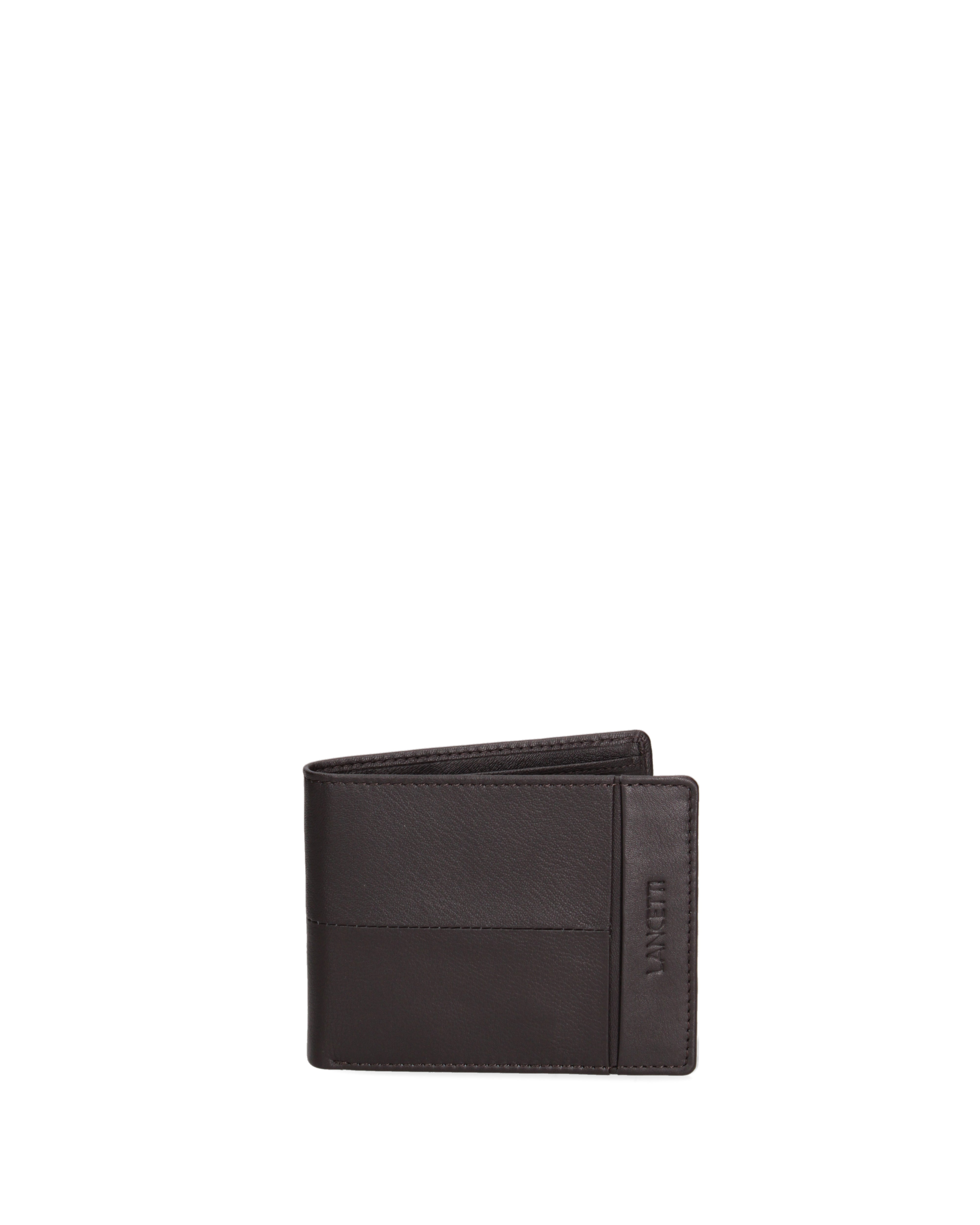 Portafoglio uomo in vera pelle Casual LL760-04-T.MORO Lancetti