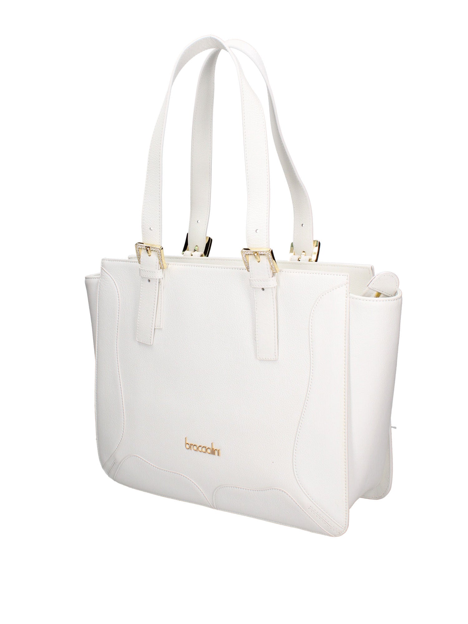 Valoria Pro Borsa a spalla da donna 100% pelle B17234-BIANCO Braccialini