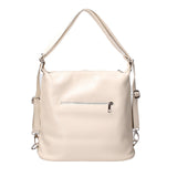 Vera pelle 07135-D37 LATTE Borsa a spalla convertibile Anjelica Viola Castellani