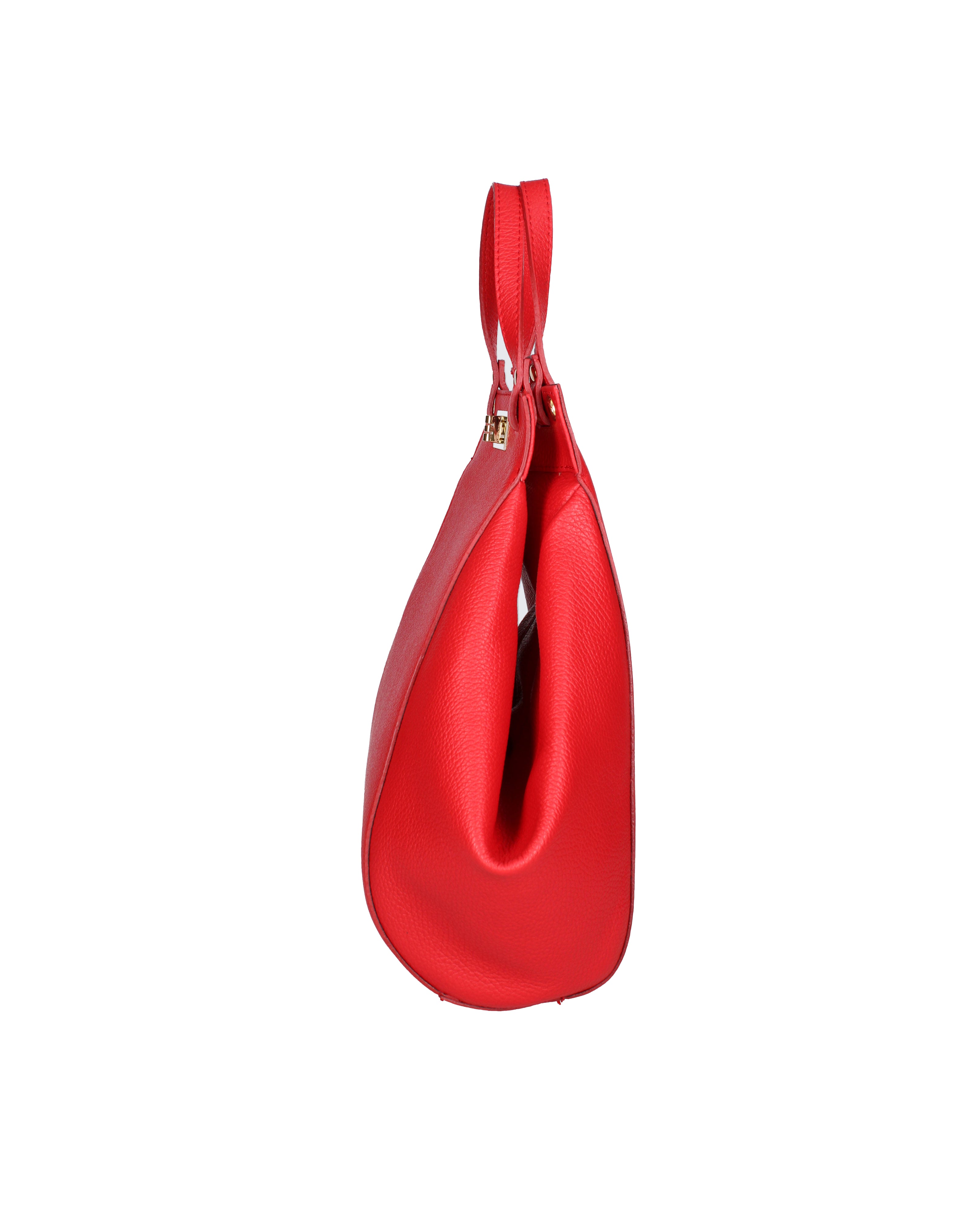Lindsey Borsa a mano da donna 100% vera pelle 07162-D58 ROSSO FUOCO Viola Castellani