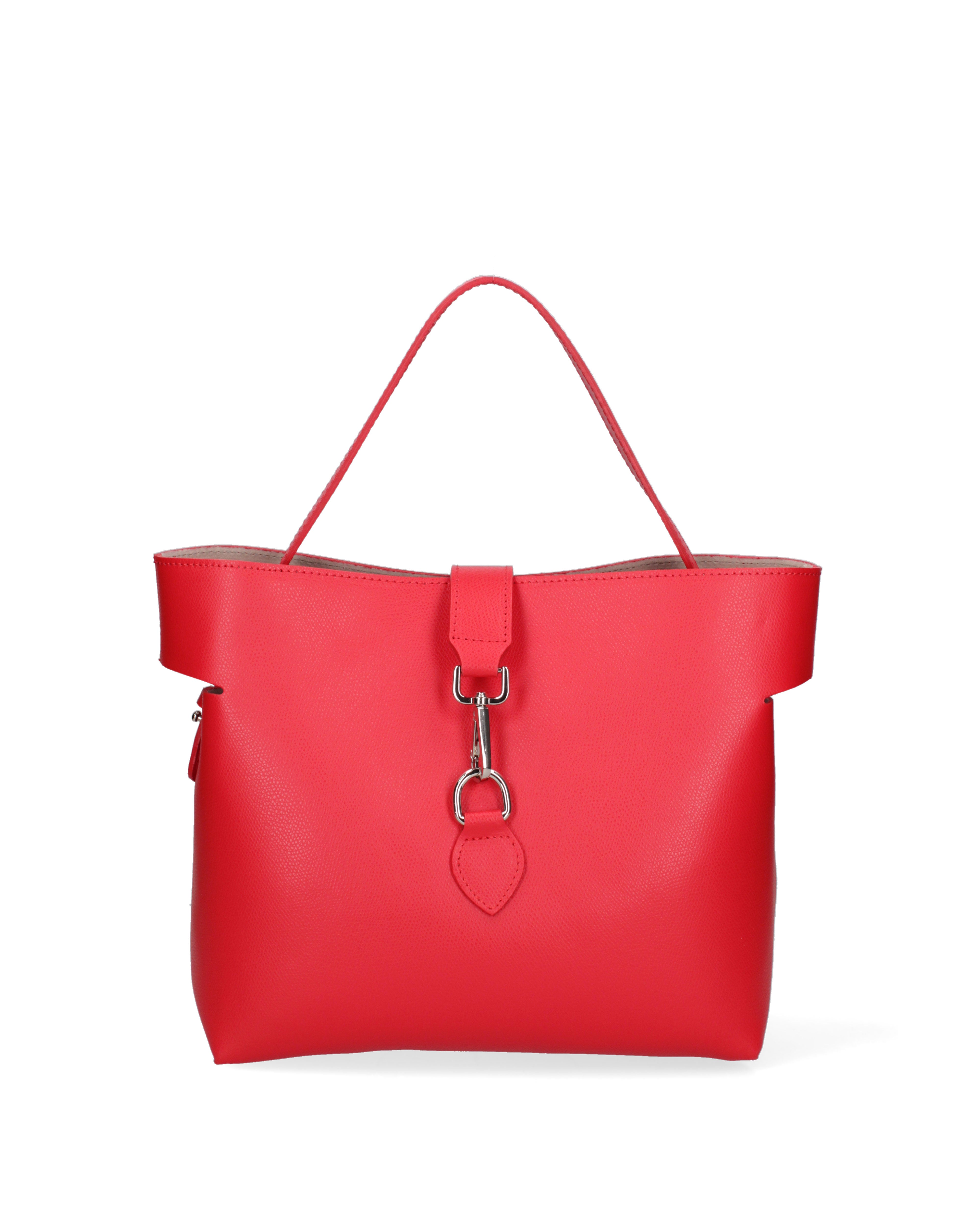 Liviana Borsa a mano da donna Vera pelle 07379-PL58 ROSSO FUOCO Gave Lux