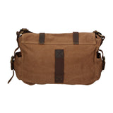 Melania Borsa a spalla unisex Canvas e vera pelle ZG3016-FANGO TAUPE Gave Lux