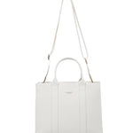 Borsa a mano da donna 100% pelle vegana PU 715-3PT-WHITE Diana&co