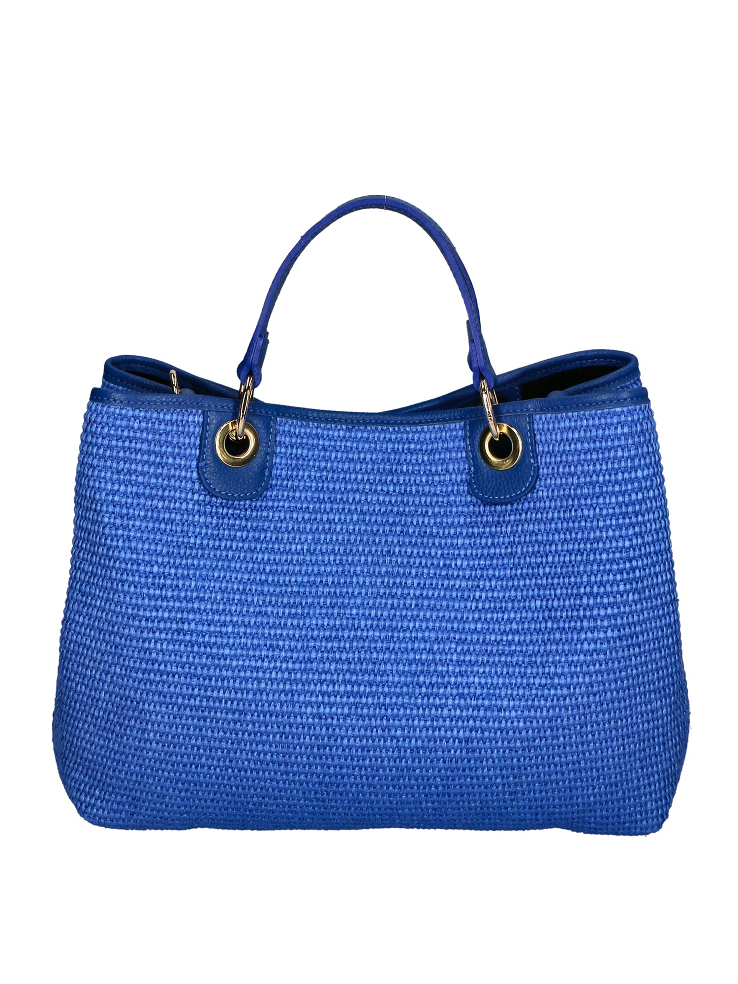 Amanda Borsa a mano da donna Vera pelle e paglia 05168-530 D22 BLUETTE Gave Lux