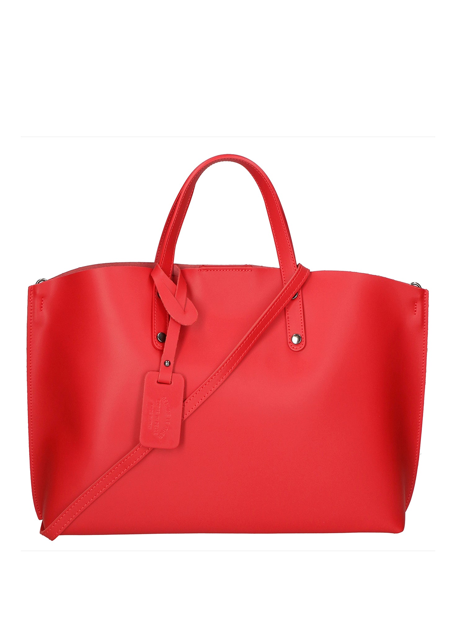 Lumena Borsa a mano da donna Vera pelle 2094-L214 ROSSO Gave Lux
