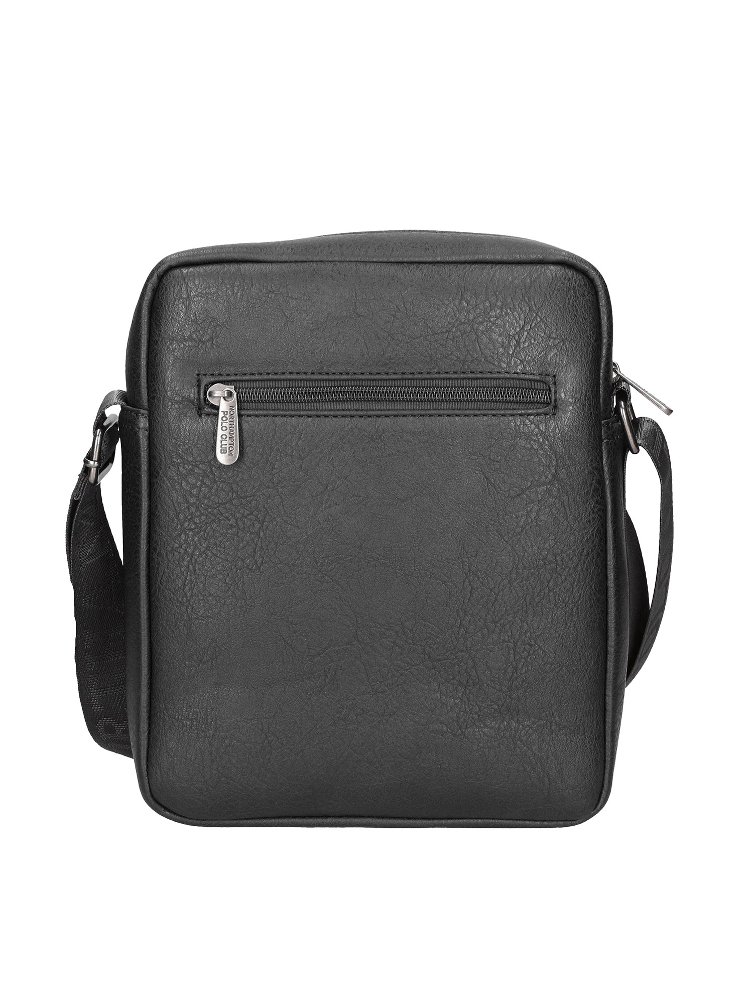 Borsa a tracolla uomo in pelle PU Casual PCL3008-BLACK Northampton Polo Club