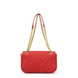 Borsa a tracolla da donna 100% pelle vegana PU GGB011RED Gabriella G Firenze