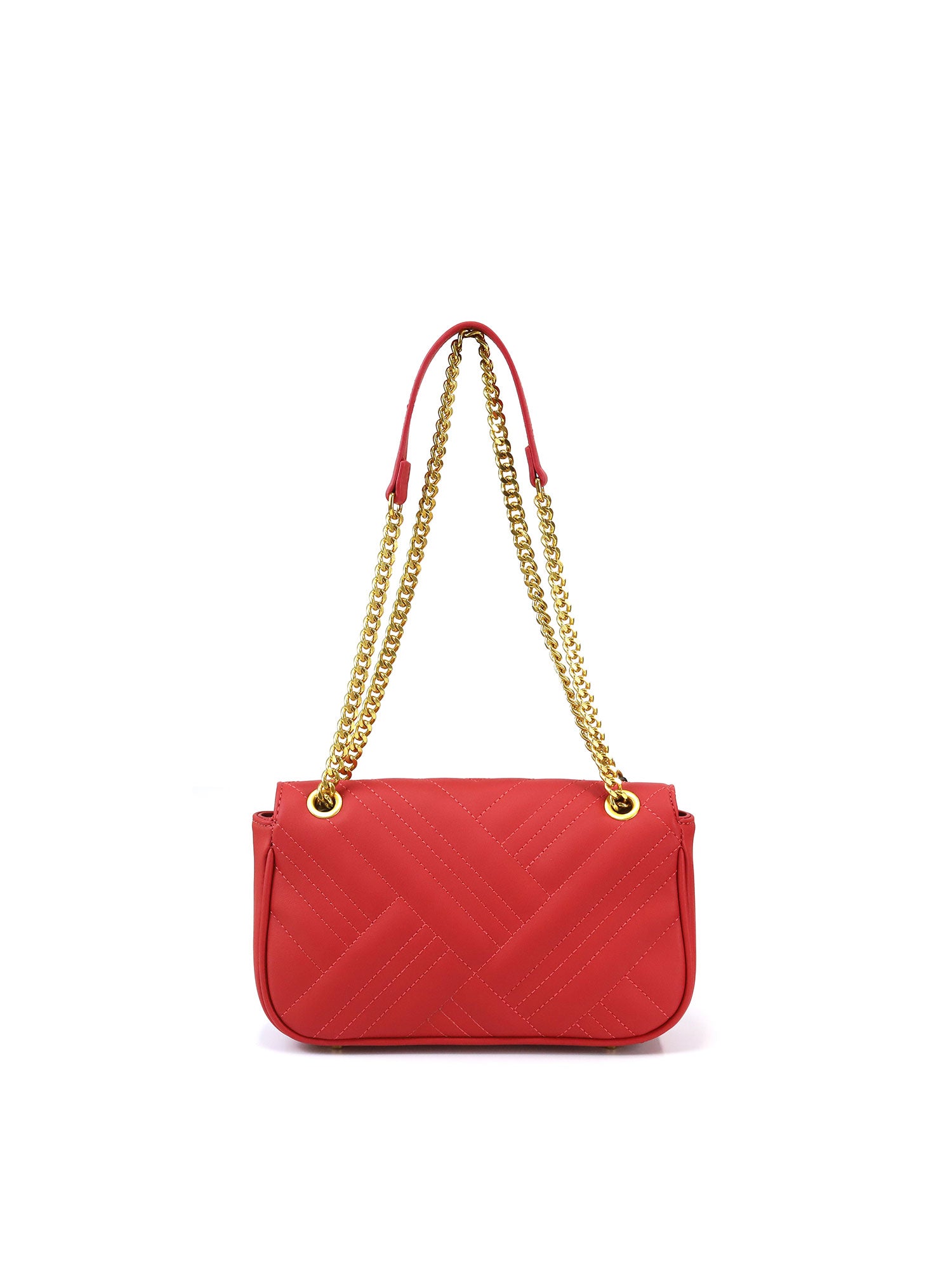 Borsa a tracolla da donna 100% pelle vegana PU GGB011RED Gabriella G Firenze