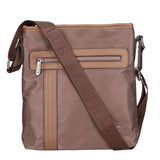 Borsa a tracolla uomo Pelle vegana PU PCL3161-EARTH Northampton Polo Club