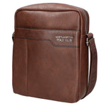 Borsa a tracolla uomo in pelle PU Casual PCL3001-COFFEE Northampton Polo Club