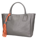Rosalie Borsa a spalla da donna 100% pelle 06503-D27 GRIGIO SCURO Gave Lux