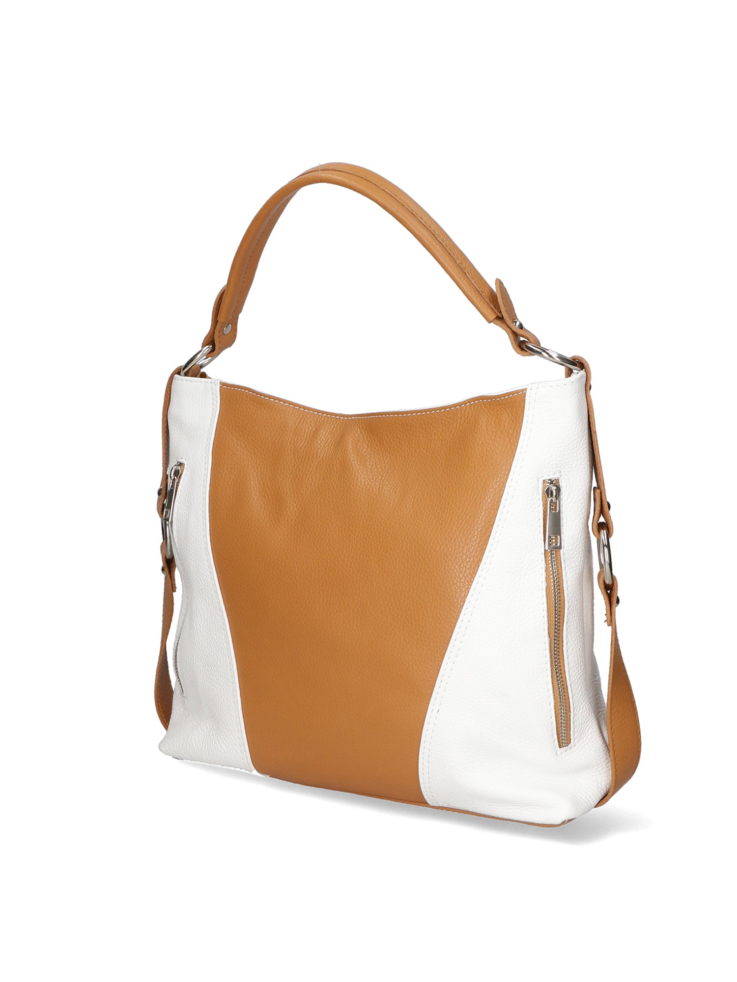 Emily Borsa a spalla da donna Vera pelle 80064-D17 CUOIO D01 BIANCO Gave Lux